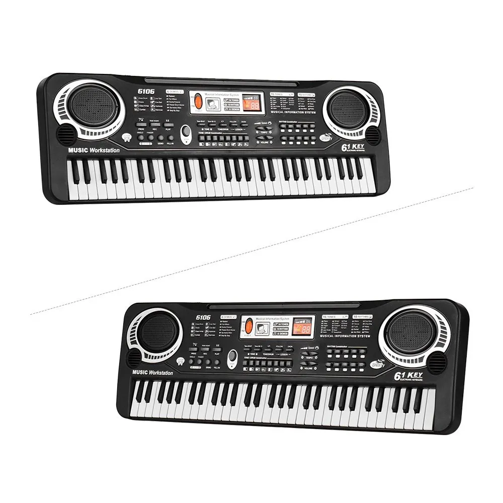 Wholesale Clavier de Piano numérique électronique à 61 touches, avec  Microphone à double haut-parleur, USB/alimenté par batterie + Tremolo  harmonie, 16 trous, Mu pour enfants From m.alibaba.com