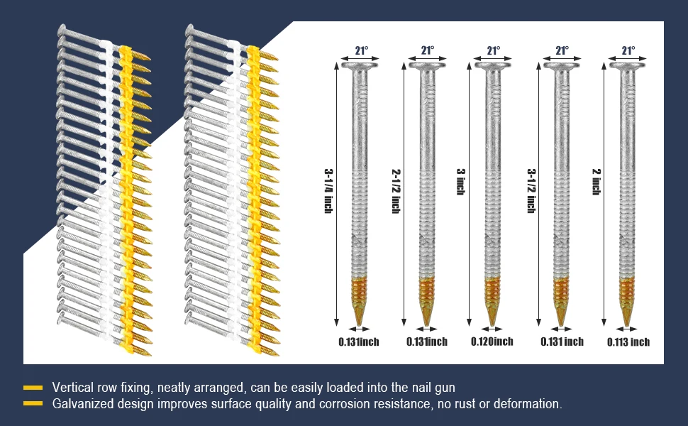For Roof Decking Galvanized Paper Collated Strip Framing Nails Buy
