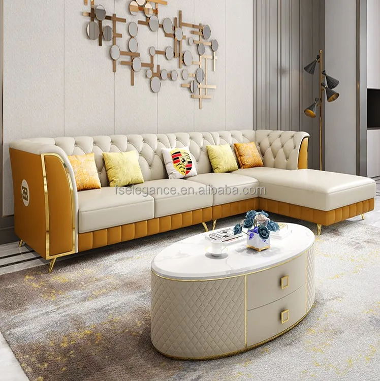 Cheap Modern Sofa Metal Frame Golden Legs Luxurious Togosofa Small 5 In 1 Couch Sofa Bed Price