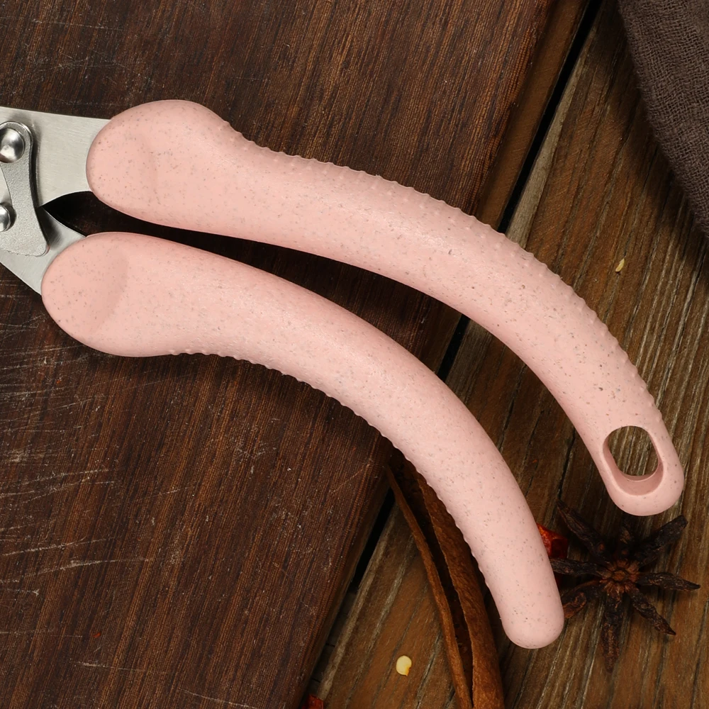Colorful Kitchen Tools Power Chicken Bone and Fish Vegetables Cutting Scissors with Beer Opener for Home Use