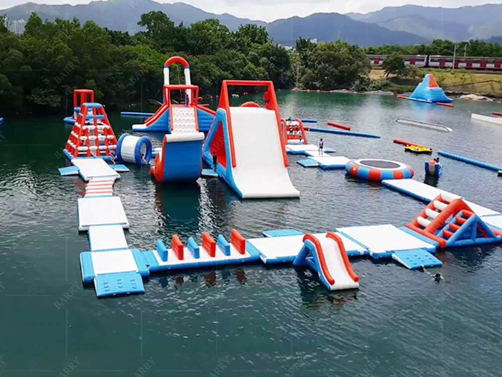 Hot Sale Commercial Sea Inflatable Aquapark Inflatable Floating Water Park  for Kids and Adults Inflatable Floating Aqua Park