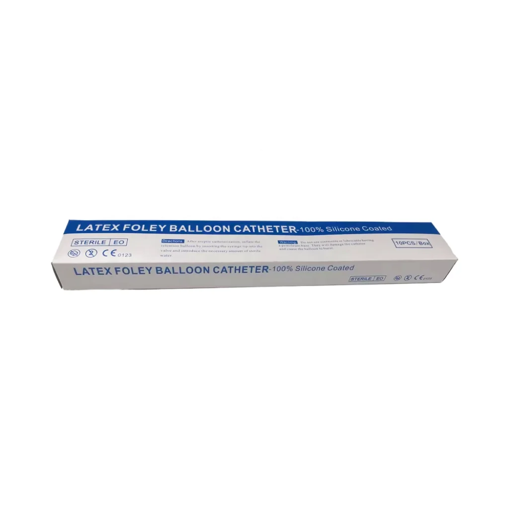 DISCOUNT 1 ctn ready to ship 22FR/CH Disposable latex Foley balloon Catheter Uretral three-way J top 100% silicone coated