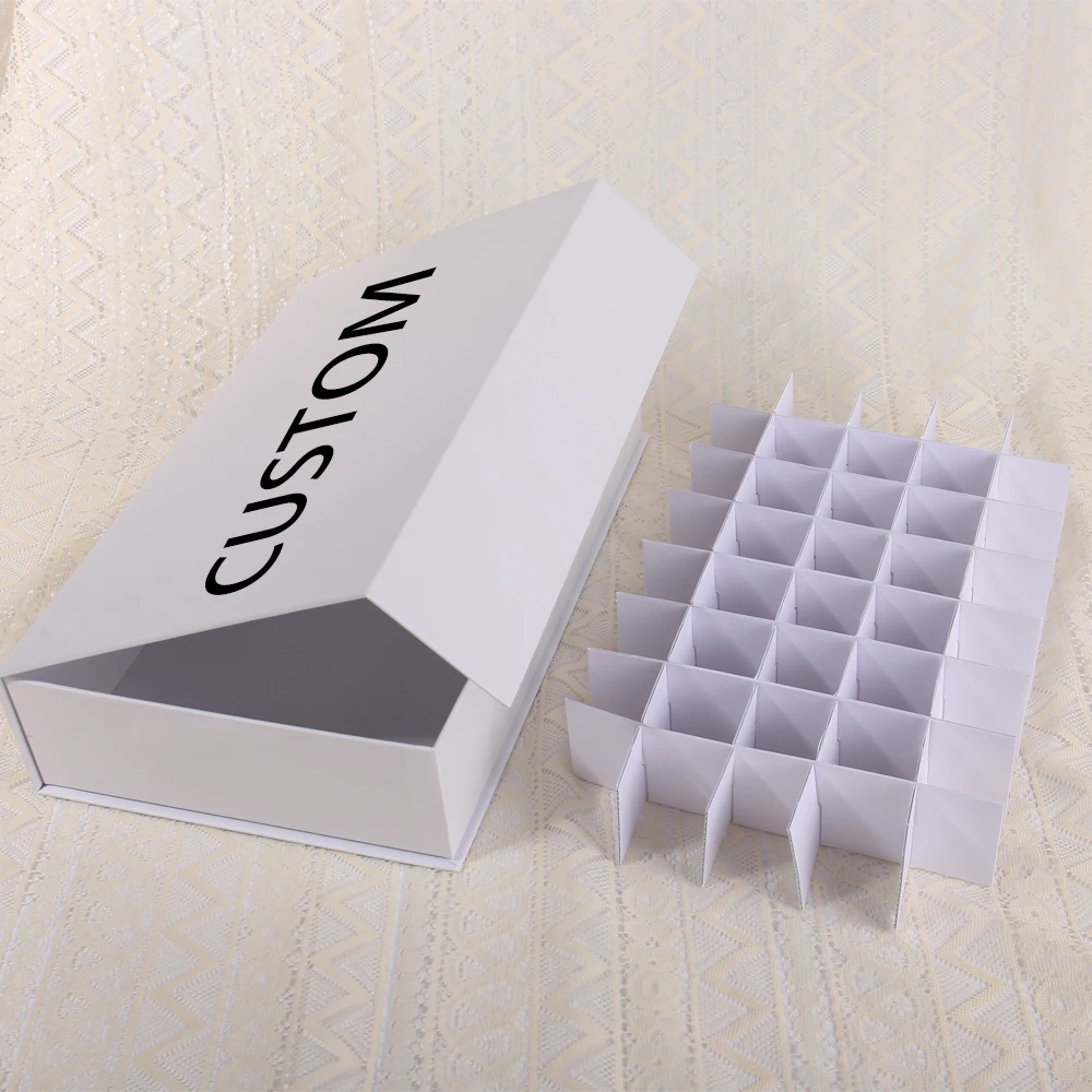 OEM-luksus-magnetisk papplåda gaveboks, stiv foldbar flip-top papirpakning med egendefinert papirinnsetting