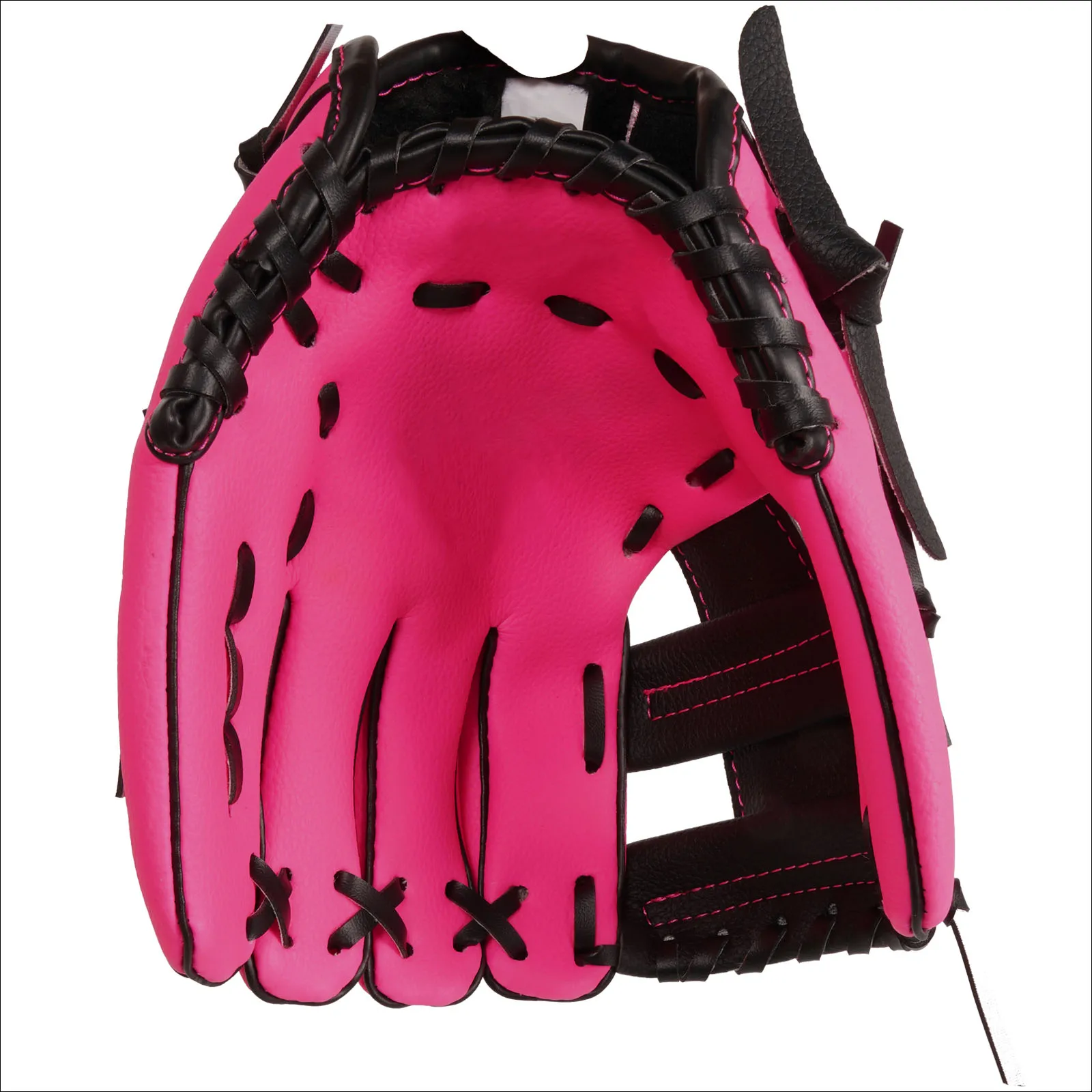 Wholesale 2022 wholesale Professional Custom outdoor hot pink and yellow  kids baseball gloves with leather material gloves From m.