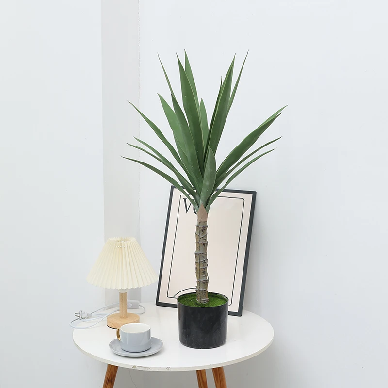 Duofu горячее искусственное зеленое растение сизальное дерево Агава большой горшок для гостиной украшение гладиолус комнатное 80 см