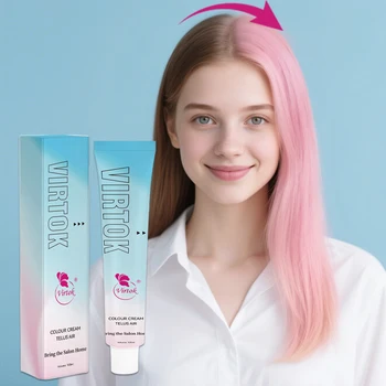 Alibaba Certified Top 1 Hot Selling100ML Healthy No Stimulation Bright Hair Dye Dark Permanent for Household