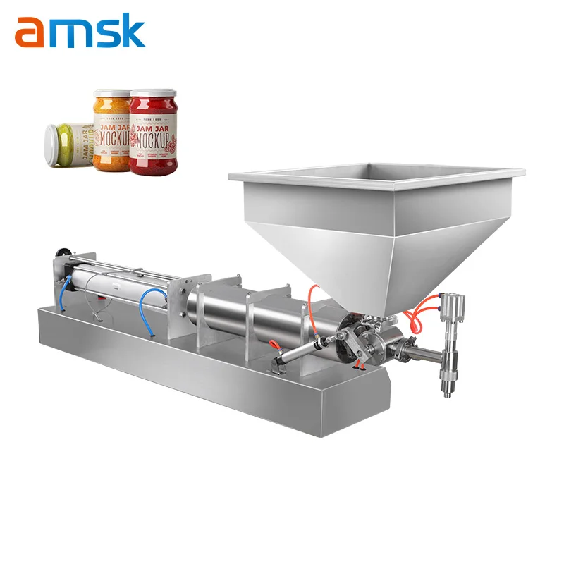10-5000ml Stainless Steel Single Nozzle Semi-automatic Paste Factory Commercial Honey Jam Olive Oil Filling Machine