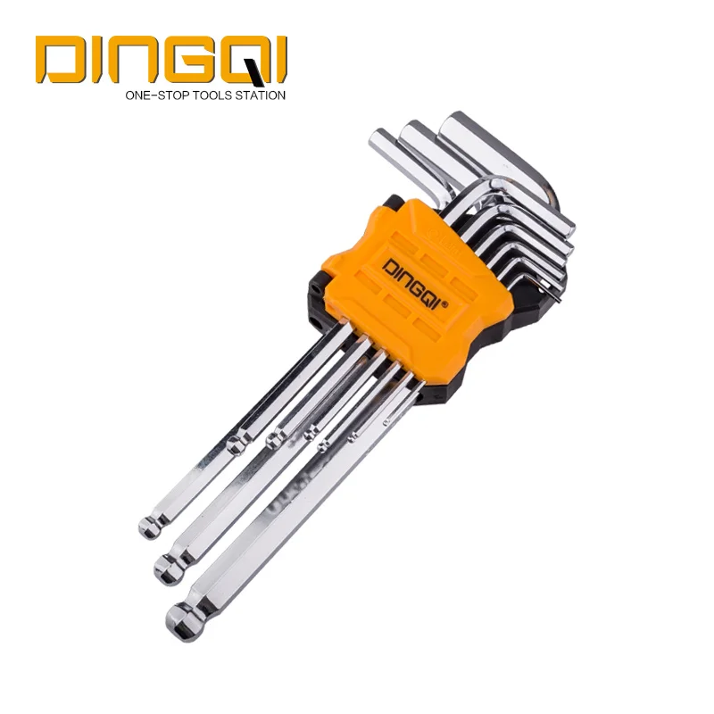 Clé Hexagonale En L – 10mm, Embout Billé, Longue, Acier CR-V, Marque Uxcell