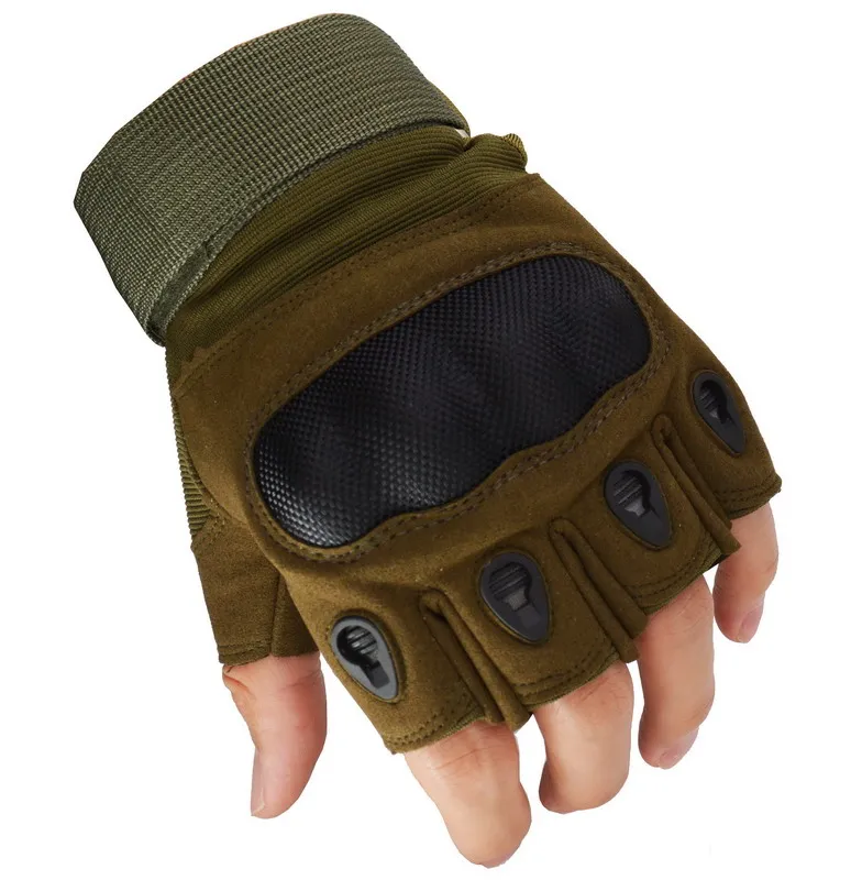 PRI Army Half Finger Military Combat Gloves, Tactical Police Equipment