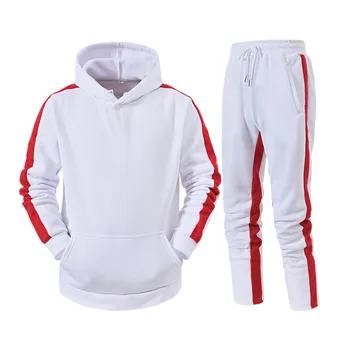 wholesale custom soccer baseball 2 pieces clothing wear suit tracksuit sweatsuit fitness sport gym jogger plain hoodies for men