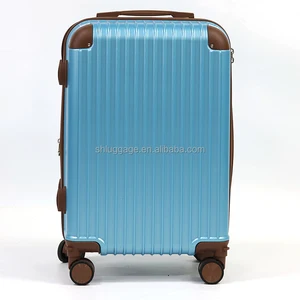 Luggage Factory Modern Durable Light Weight ABS Carry-On Luggage 18 20 Inch Expandable Design Removable Spinner Wheel Waterproof