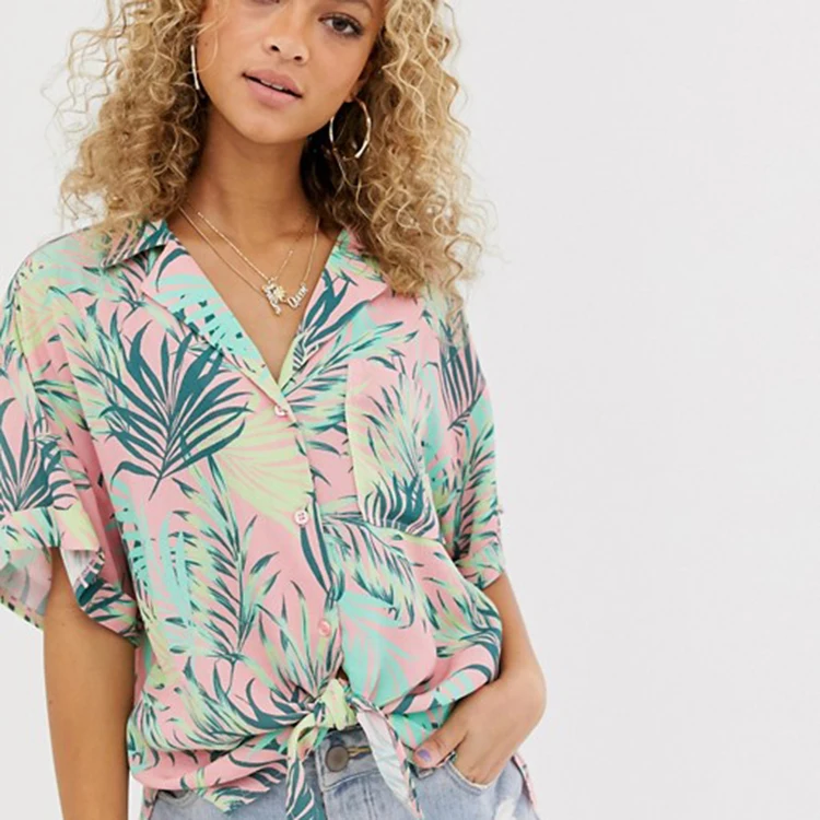 camisas havaianas femininas