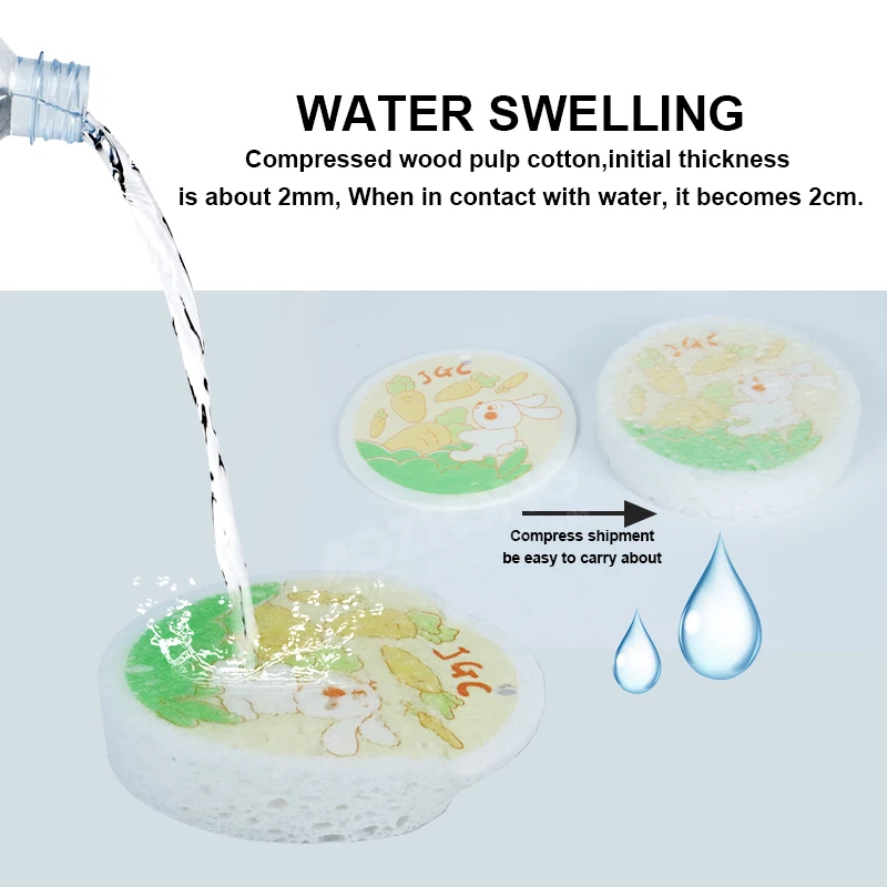 Сжатая целлюлозная губка для мытья посуды