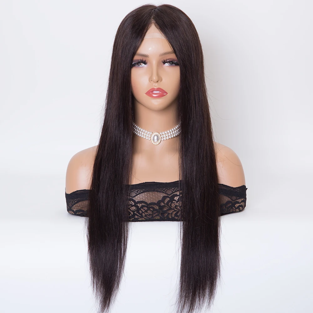 22 inch #2 color Fully hand tied silk top European virgin human hair toppers for women