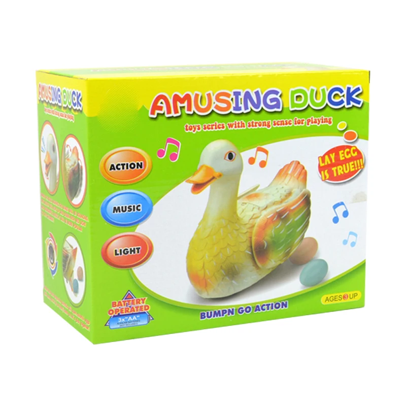 Plastic Animal Toy,Egg-laying Duck 