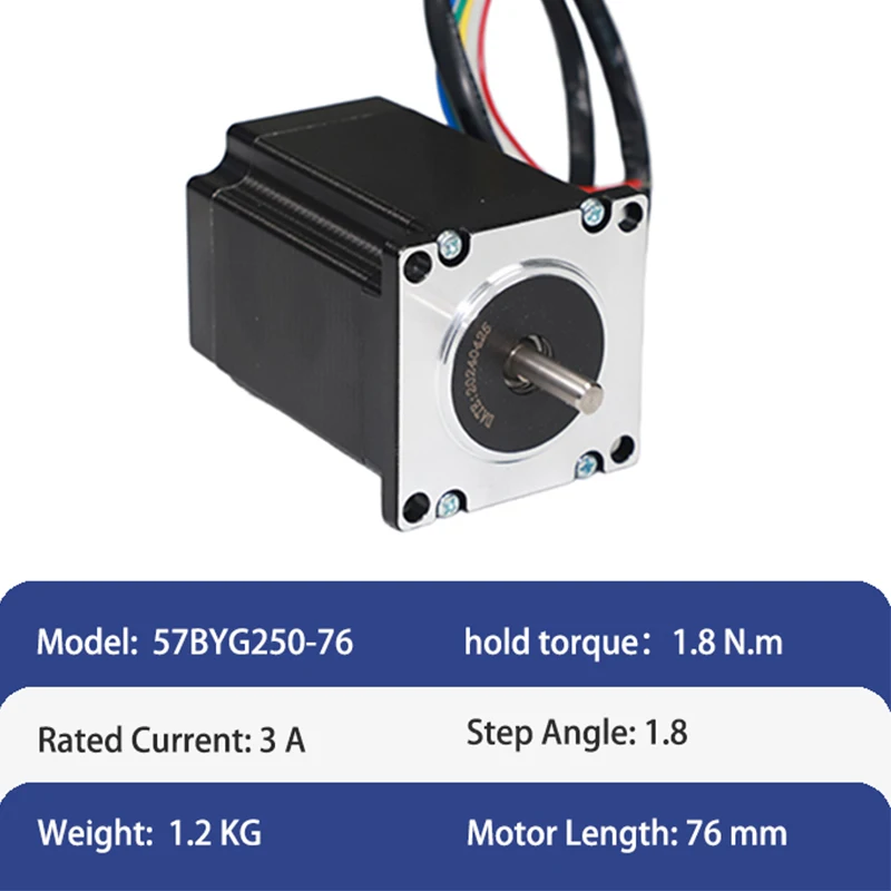 57HS76-2004A 57hs Nema 23 Stepper Motor Hybrid Stepper Motor 2A
