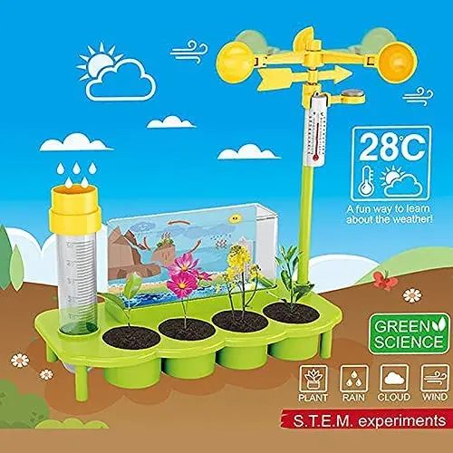 Kids STEAM Powered Weather Station Learn Climate Changes