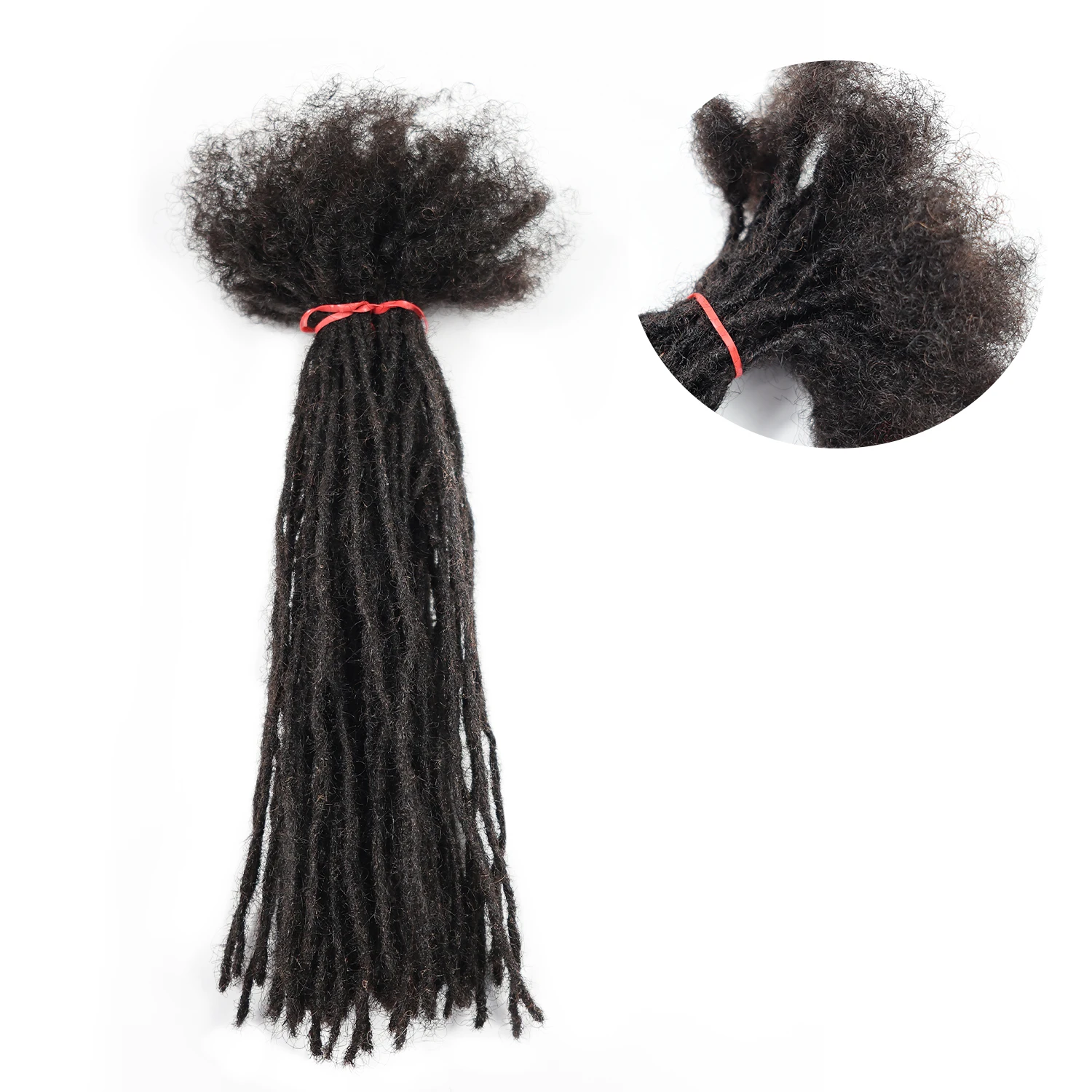 0.1cm 10inches New Style Human Hair Loc Extension Bundles Dreads Extensions Human Hair Regular Locs for Black Man and Women