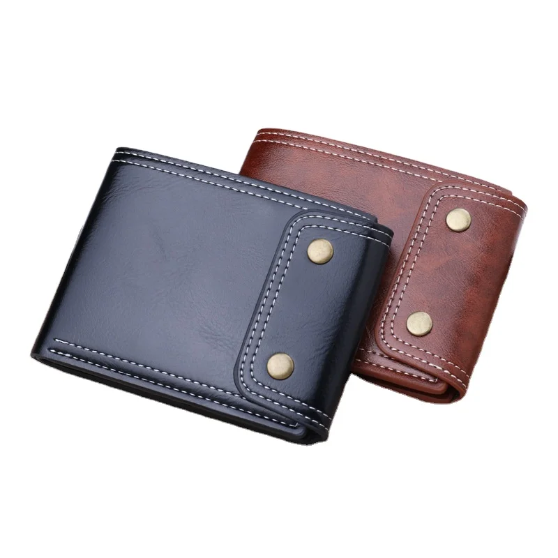 Smart Wallet Versatile Men's Leather Wallet with Logo