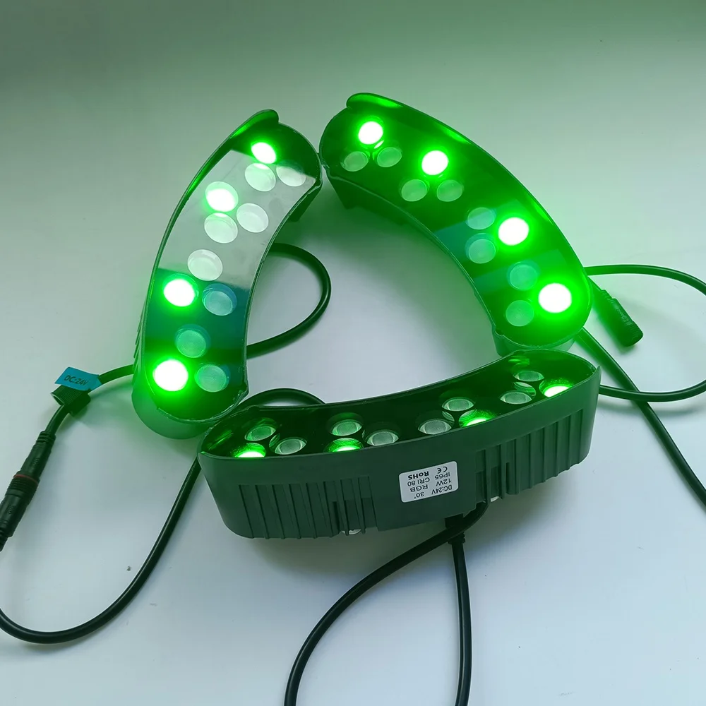 LED Tree Hugging Light Outdoor Dmx512 12W RGB Color Garden Spotlight Landscape Lighting IP65 Aluminum Led Tree Hugging Light