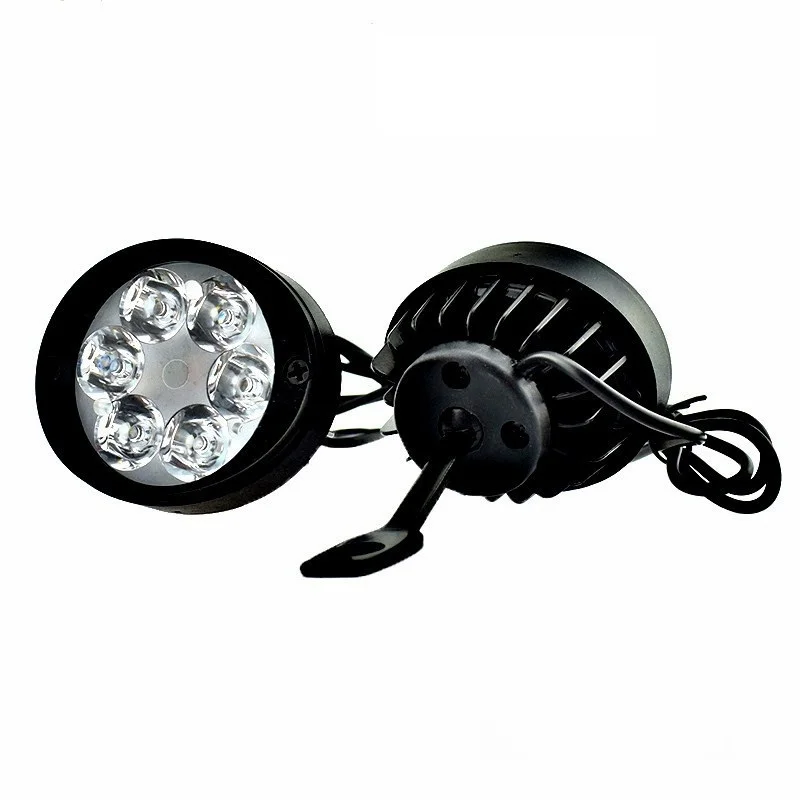 12V 1200LM система освещения мотоцикла водонепроницаемый IP65 мотоцикл боковой зеркало с подсветкой 6000K передняя фара мотоцикла KD014