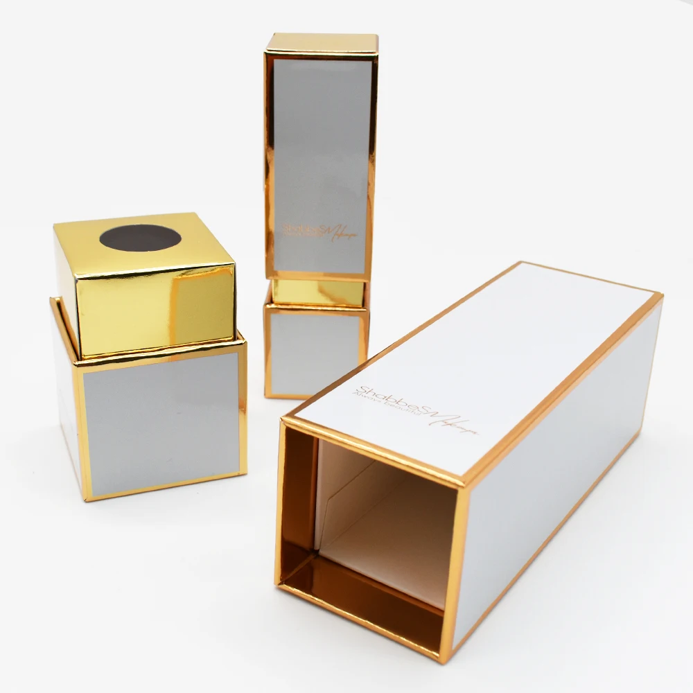 Luxury Cosmetics Packaging Box Texture Paper Fashion Attractive Design Paper Cardboard Box manufacture