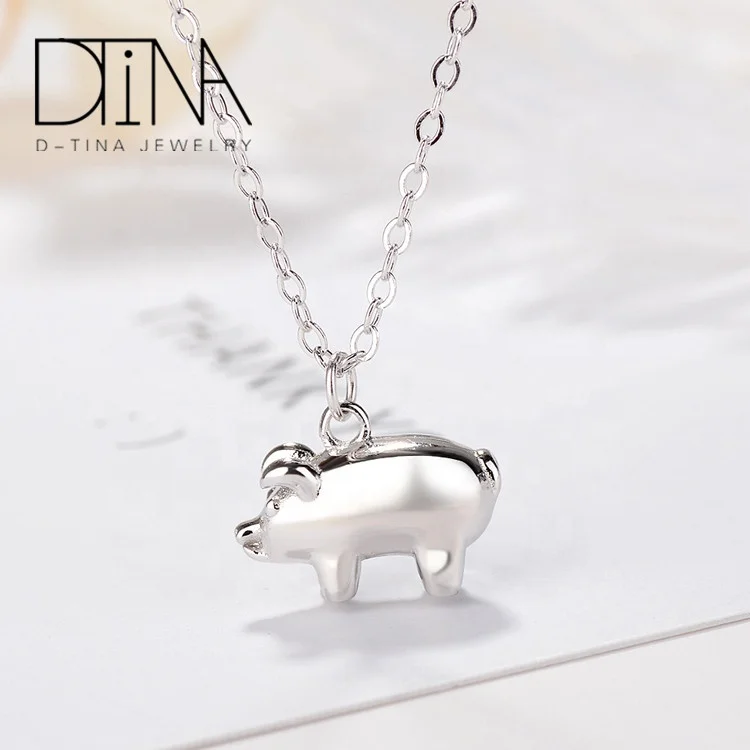 pig pendant necklace