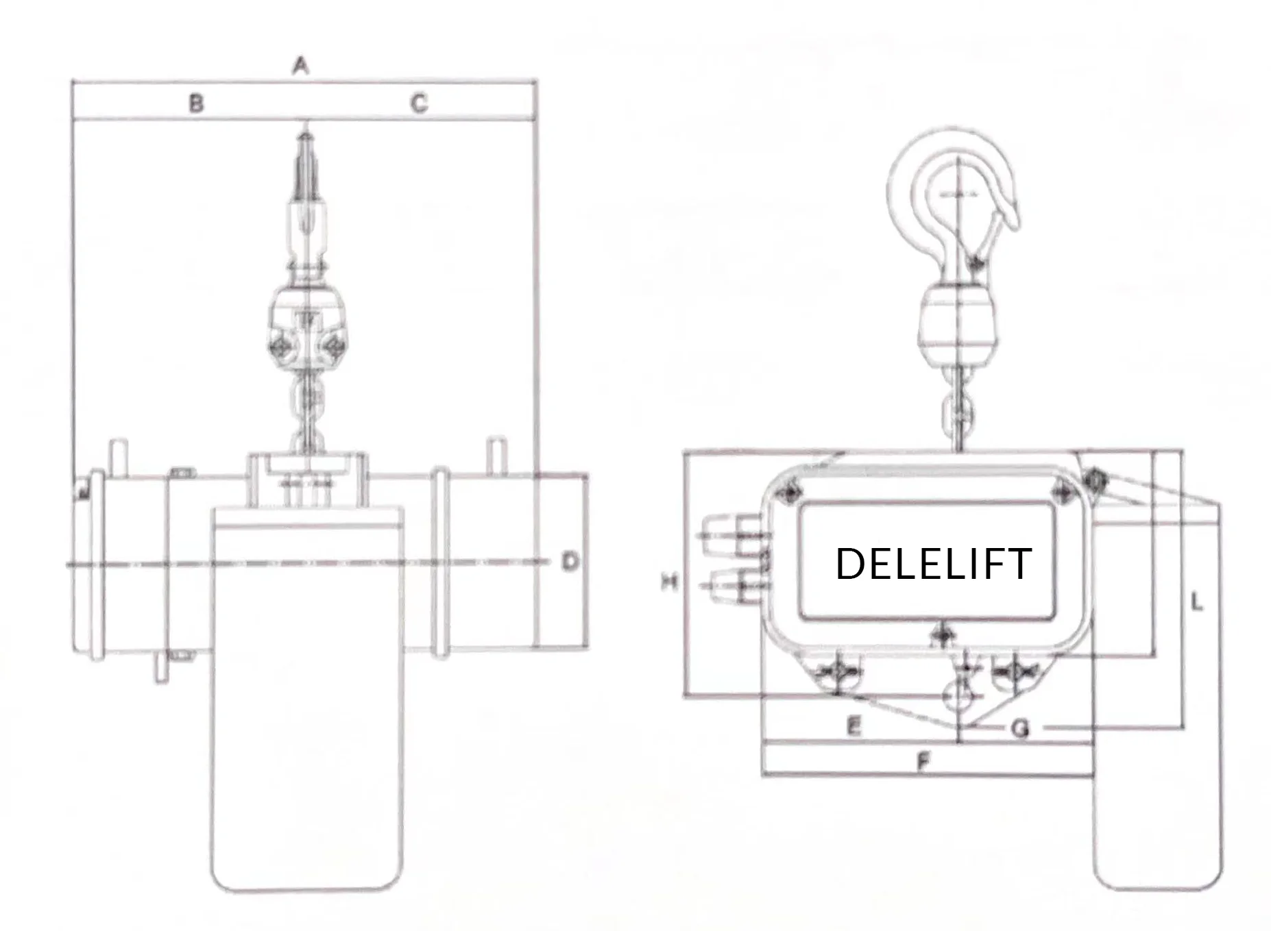Professional Supplier Chain Hoist Remote Control Hoist for Lifting Equipment the Disabled Stage Hoist