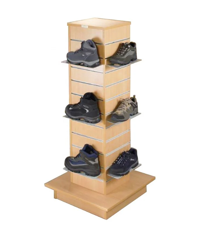 Retail Store Shoe Rack Wood Slatwall Shoe Display Buy Slatwall Shoe