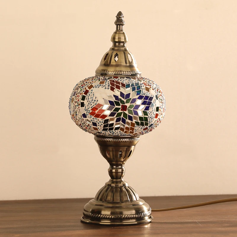 
Evershining, Турецкая мозаика, стеклянный материал, искусство, домашние декоративные светодиодные настольные лампы, Марокканский Фонарь YMA401-15 