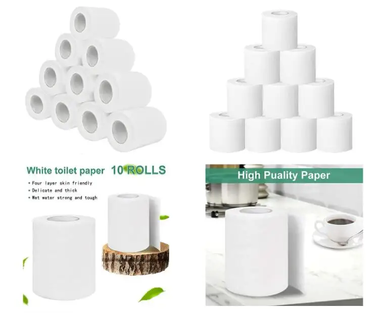 10*12cm 3ply 300sheets Wholesale Custom Big Jumbo Ecofriendly Toilet Tissue 100 Virgin Pulp