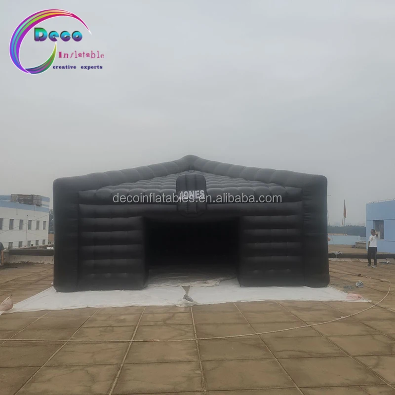Customized Black Inflatable Events Structure Building Advertising Inflatables Tent