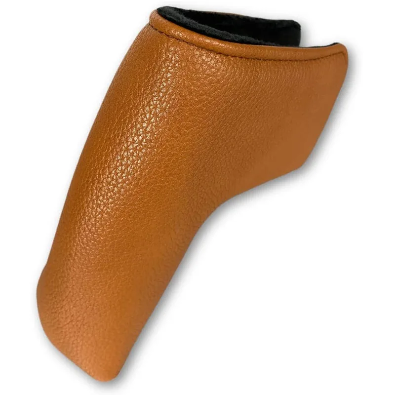 Brown Golf PU Leather Blade Putters Headcovers Customized Golf Blade Putter Cover Headcover Club Protector Cover