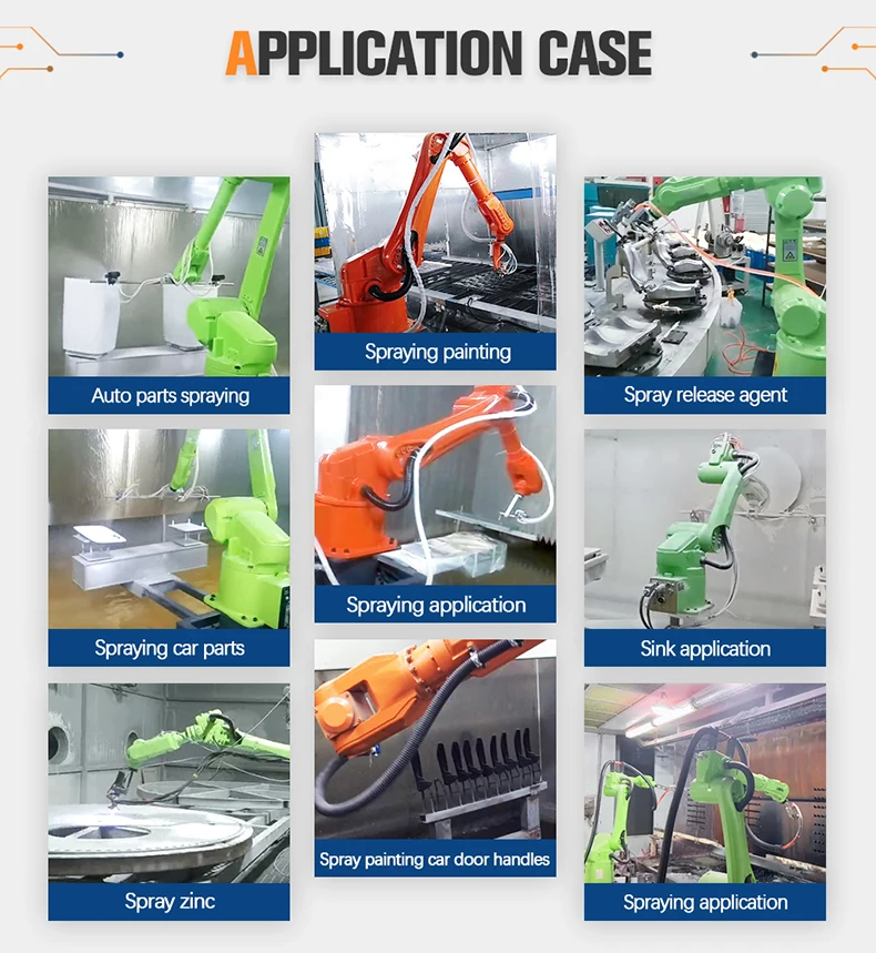 6 Axis Painting Robot Arm Robotic System Industrial Arm for Painting ...