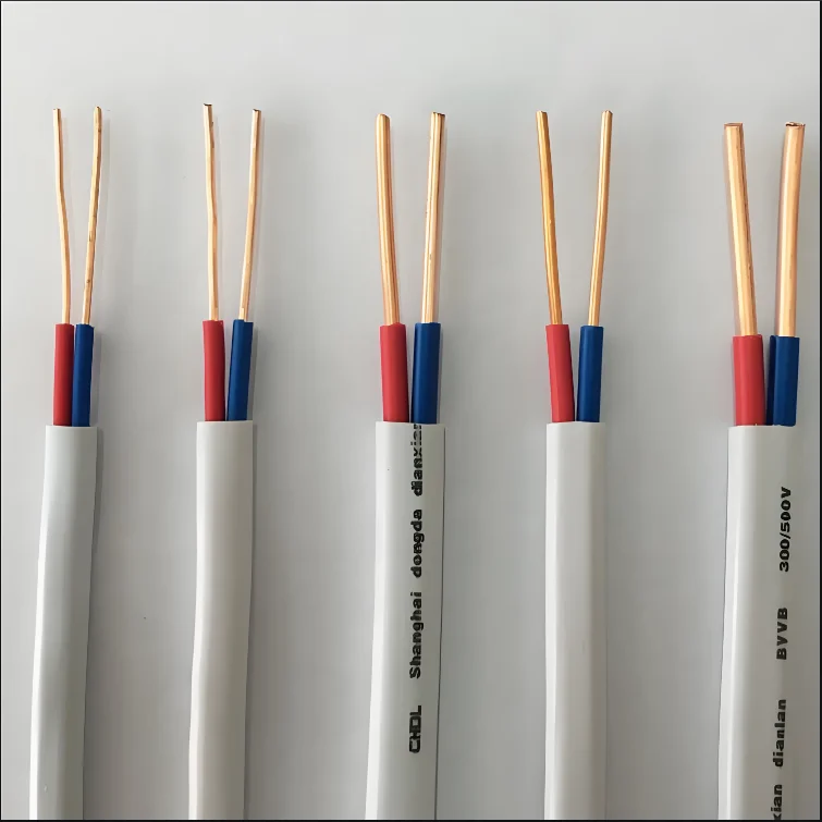 Bvvb retardador de chama 1.5mm 2.5mm 6mm pvc fio liso revestido cobre núcleo preço barato pvc cabo isolado 2.5mm fio casa fio