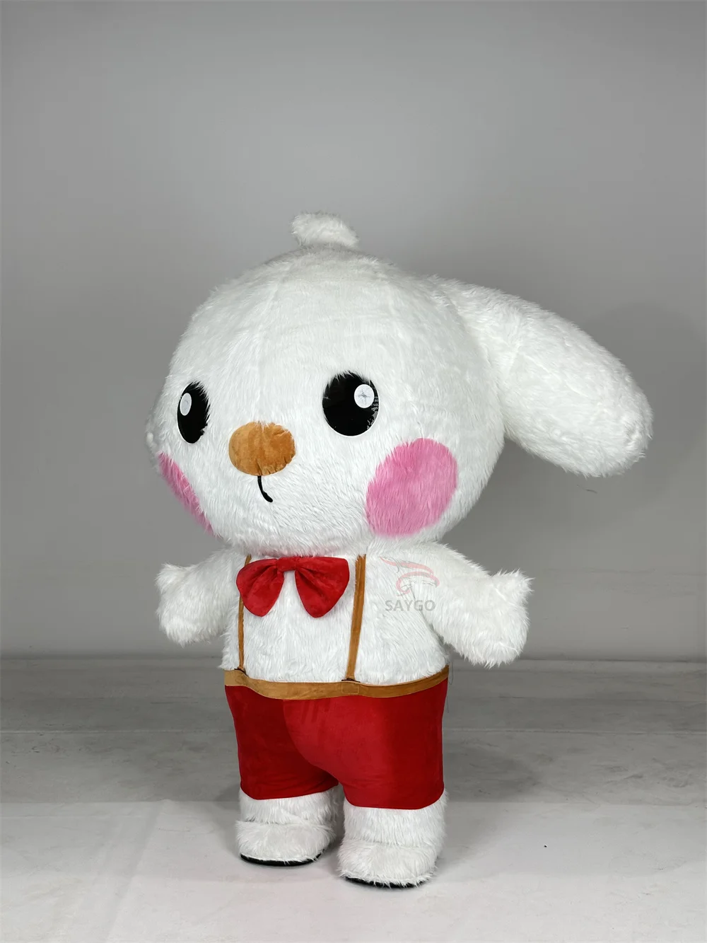 Hot Sale Unisex Inflatable White Dog Mascot Costume Cute Plush Adult Customized Mascot Costume for Adults Customized Mascot