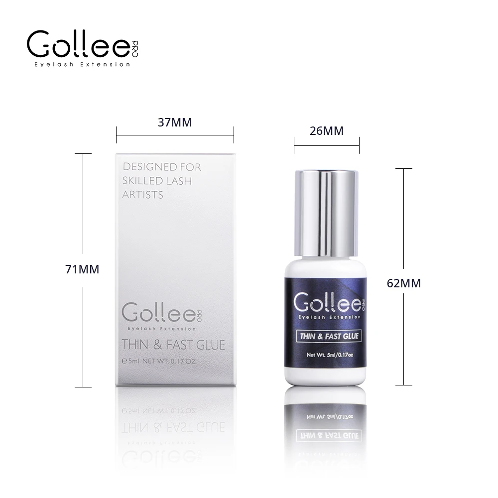 Gollee Medical Grade Long Lasting Fast Drying Korea Eyelash Hot Glue Bottle