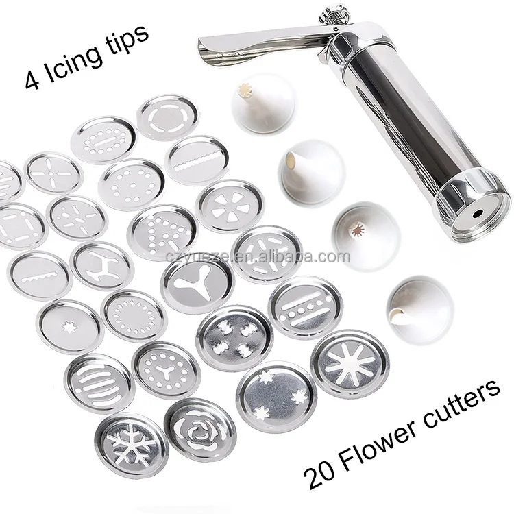 High Quality Stainless Steel Aluminum Alloy Cookie Press Gun And
