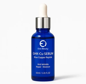 OEM/ODM GHK-Cu Blue Copper Peptide Face Serum Soothing Barrier Function Anti-Aging Antioxidant for for Sensitive Damaged