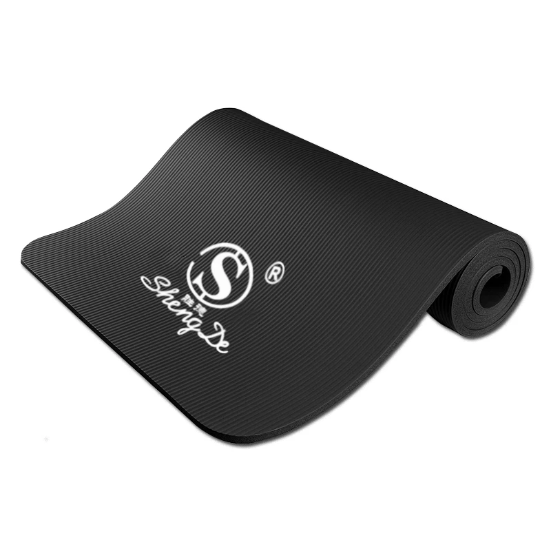 Portable Nbr Black Waterproof Extra Thick Yoga Mat Eco Friendly,Nbr