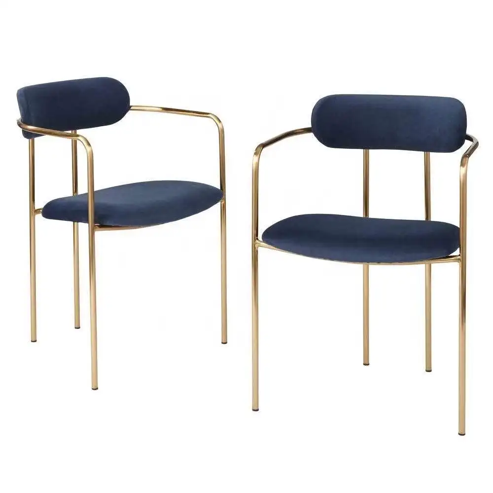 Gold Metal Stainless Steel Frame Cafe Commercial Hotel Restaurant