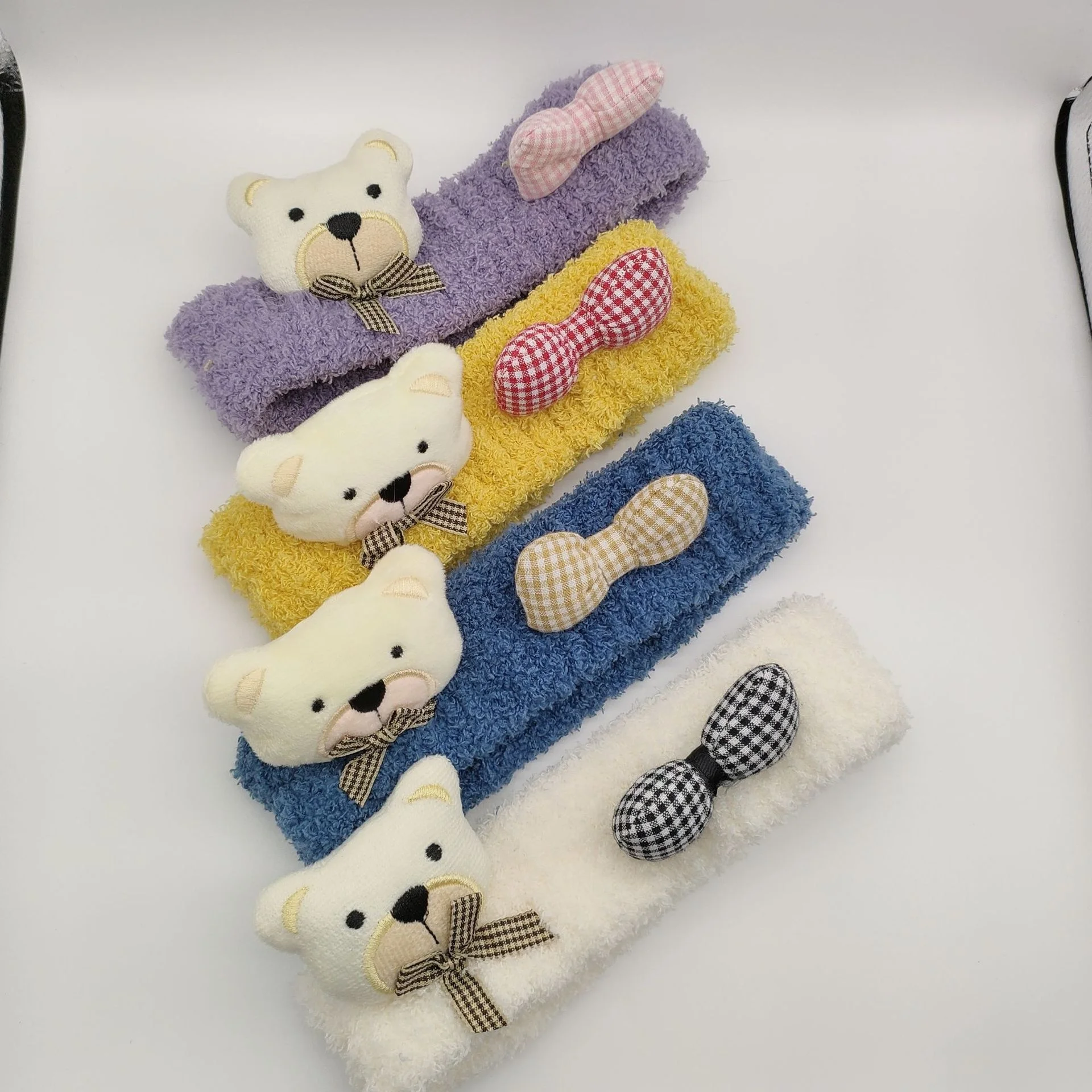 Korean Soft Plush Bear Hair Band Korean Skincare Headband - Soft Plush Makeup Spa Essentials main image 2