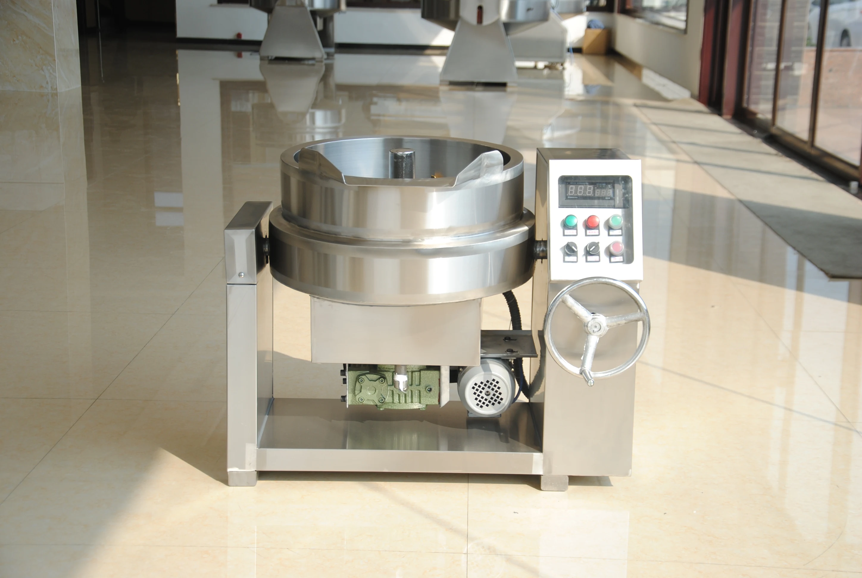Automatic Pot Stirrer Khoya Making Machine Sweets Industrial Soup Making Machine