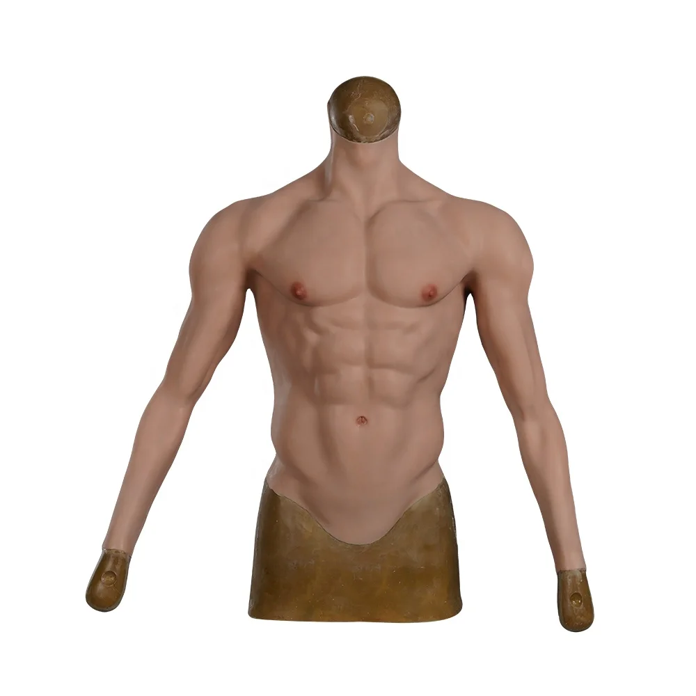Artificial Abs for Men Realistic Chest Silicone Fake Muscle Suit With Arms Male Cosplay Costume Transvestite Crossdresser