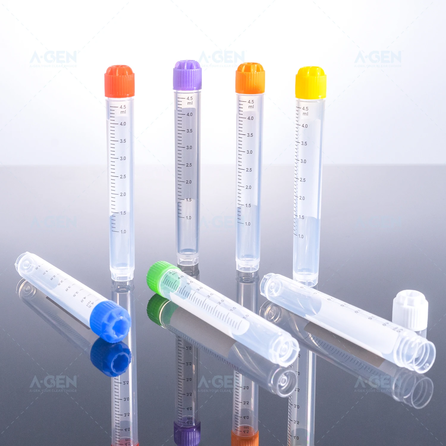 Lab Plastic Disposable Sterile Clear Cryogenic Cryovail Cryo Tube ...