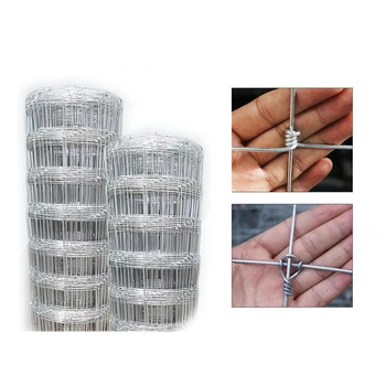Fixed Knot Galvanized Fence Mesh Farm Fence Cattle Deer Horse Wire Mesh Fence Net