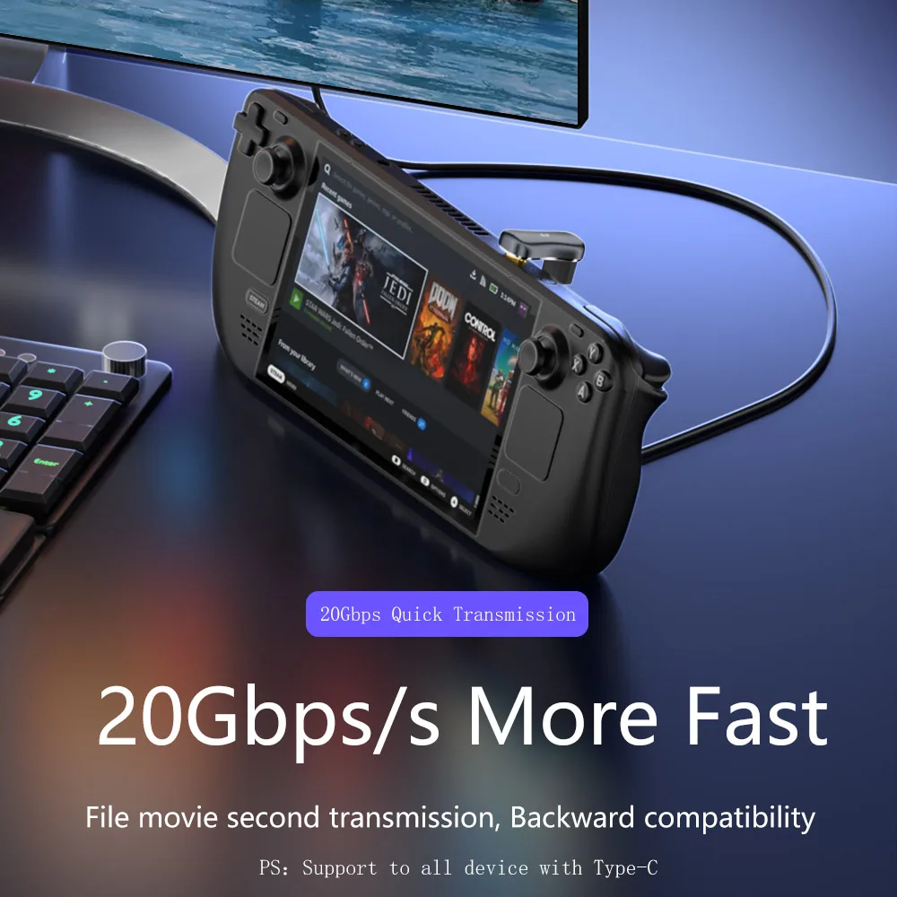 U Shape USB Type C Adapter 65W Fast Charging Adaptador Otg Data Transfer USBC Connector for Phone Tablet Cabo Usb Tipo C