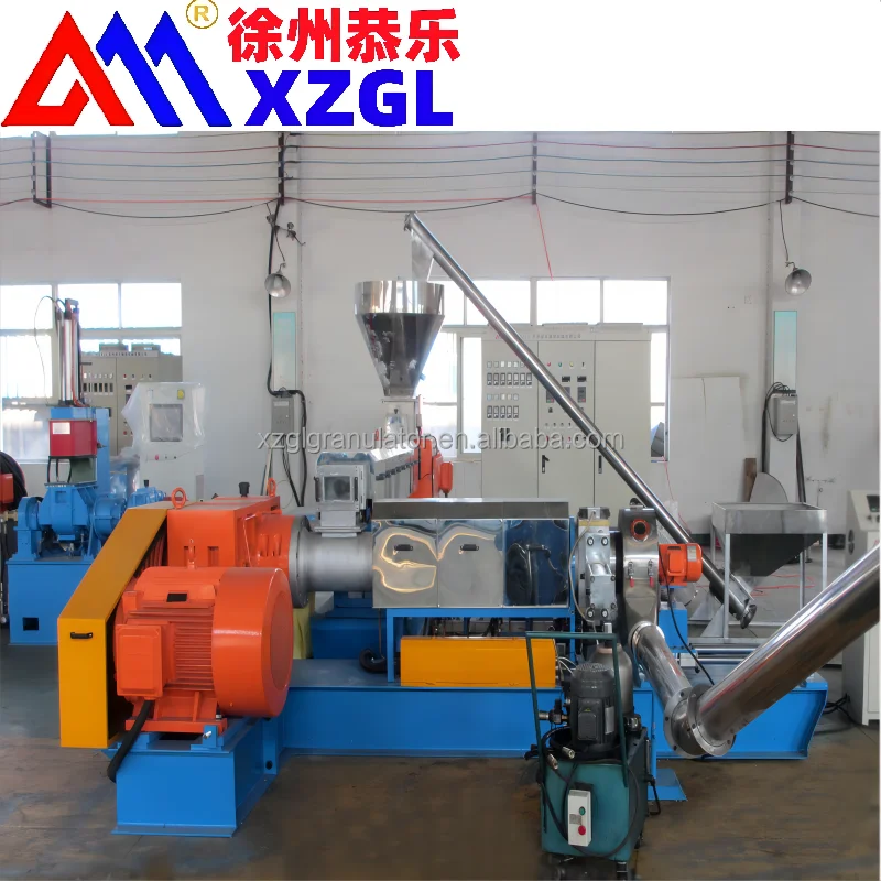 Corn Starch Biodegradable Plastic Granles Pellets Twin Screw Extruder Making Machinery Plastic Granulating Machine