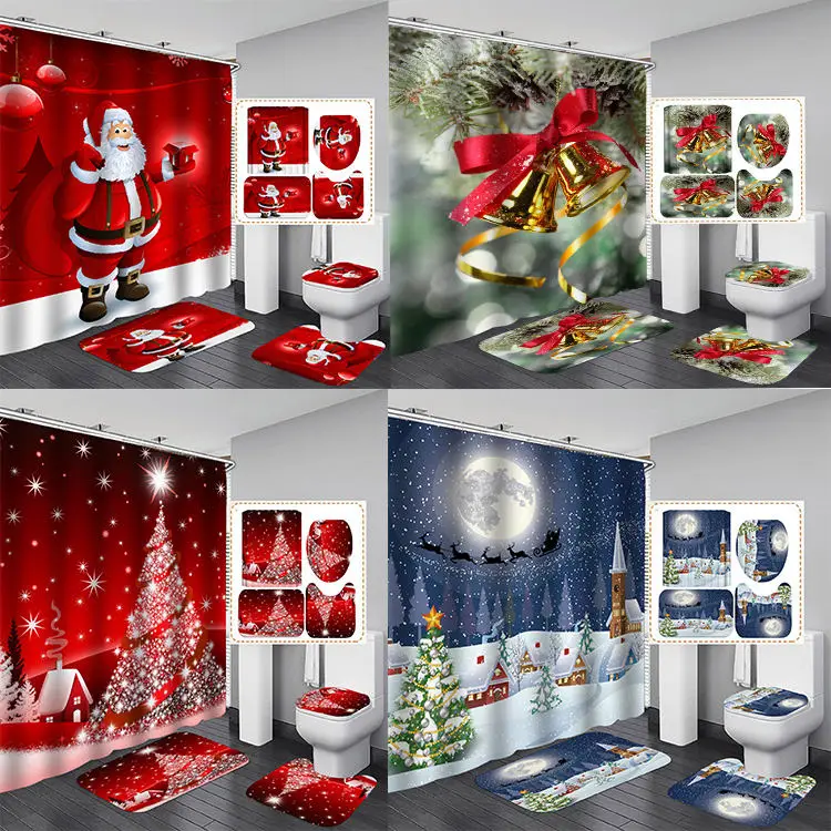 High Quality Polyester Designer 3d Printing Luxury Christmas Customize
