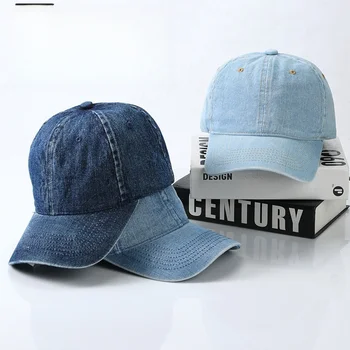 Spring summer outdoor men and women soft top vintage wash old cowboy baseball cap couple shopping cap